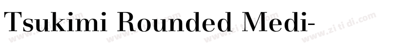 Tsukimi Rounded Medi字体转换